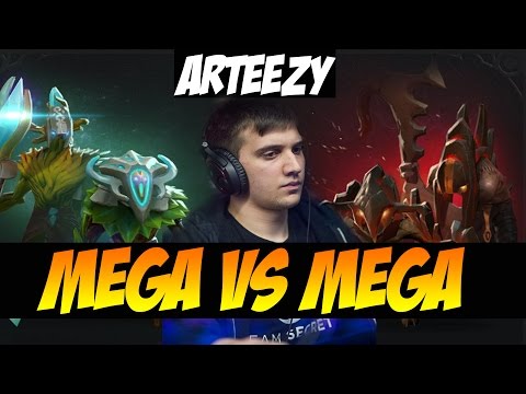 MEGA CREEPS VS MEGA CREEPS MATCH ! - Arteezy 9000MMR - Dota 2