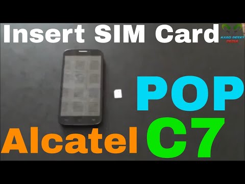 Alcatel One Touch Pop C7 Insert the SIM Card