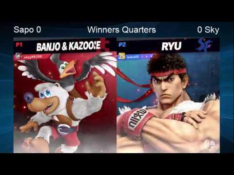 CWA Wifi Weekly 01 - Sky (Banjo & Kazooie, Ike, Wolf) vs Sapo (Ryu, Wario, Samus) Winners Round 2
