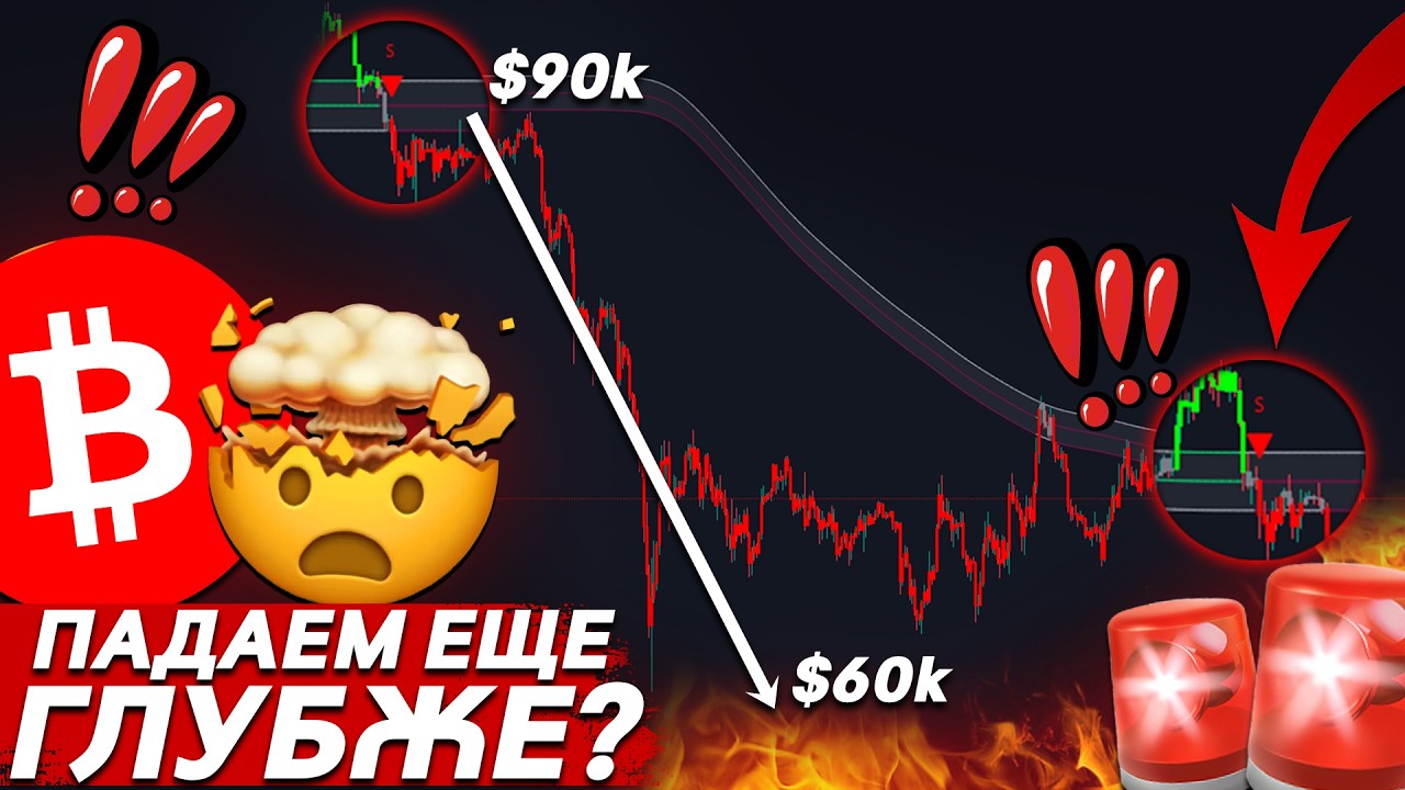 🚨ВАЖНО, БИТКОИН – ПОЧТИ ГОТОВ К ОБВАЛУ!