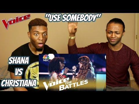 The Voice 2018 Battle - Shana Halligan vs. Christiana Danielle: "Use Somebody" (REACTION)