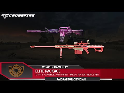 Elite Package (Gameplay) Barrett M82A1-Noble Red | M4A1-S Florence || CrossFire Philippines