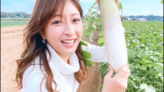 初めての大根掘り、お子様に指南される🌱🌱🌱