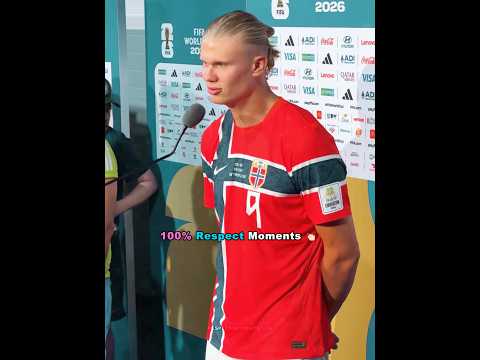 When Respect Speaks Louder Than Goals: The Real Erling Haaland.#football #respect #sports #haaland