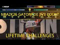 NBA 2K26 GATORADE 3V3 COURT LIFETIME CHALLENGES