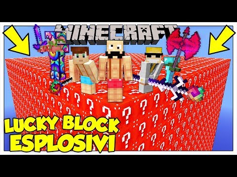 LA SFIDA DEI NUOVI LUCKY BLOCK GIGANTI ESPLOSIVI! - Minecraft ITA