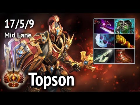Dragon Knight. Topson. OG. Mid Lane. Full game. Dota 2