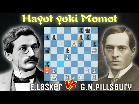 Haqiqiy doskadagi mushtlashuv ! | Harry Nelson Pillsbury vs Emanuel Lasker | Saint Petersburg 1896