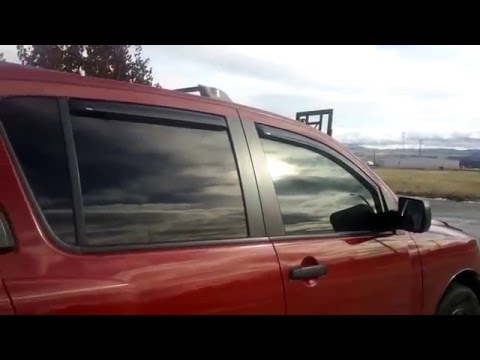 Wade in channel vent deflectors on nissan armada