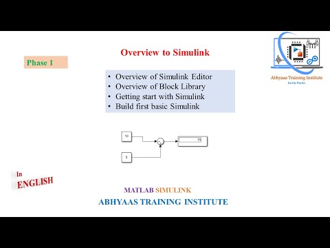 Getting Start with Simulink | Build First Model | Overview of MATLAB Simulink | English P-2