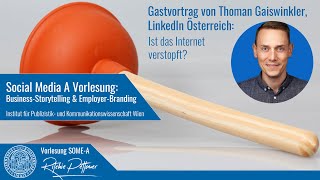 Social Media 09: Thoman Gaiswinkler über Business-Storytelling (Vorlesung SOME A | Universität Wien)