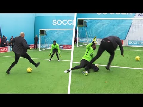 Chris Iwelumo WIPED OUT by goalkeeper in Soccer AM Pro AM!