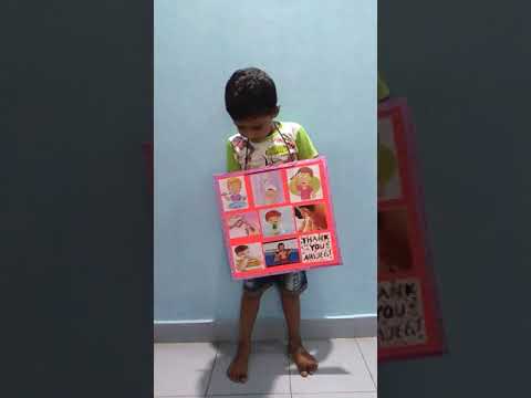 Navjeet's Show & Tell competition on how to keep our body parts clean.