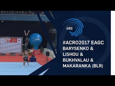 Men's group Belarus - 2017 Acro Europeans junior balance final, out of competition