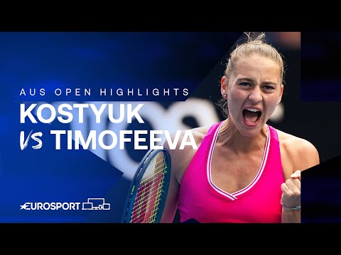 Marta Kostyuk v Maria Timofeeva | Round Four | Australian Open 2024 Highlights 🇦🇺