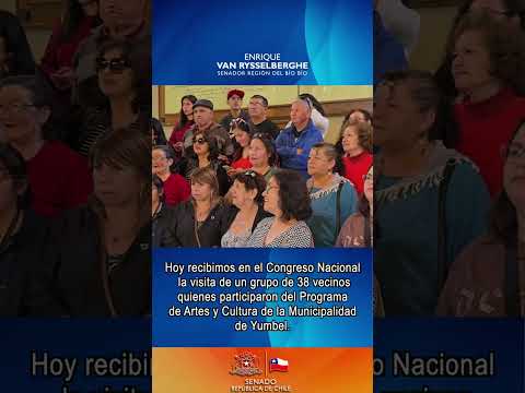 En el Congreso Nacional con 38 vecinos del Programa de Artes y Cultura de la Municipalidad de Yumbel