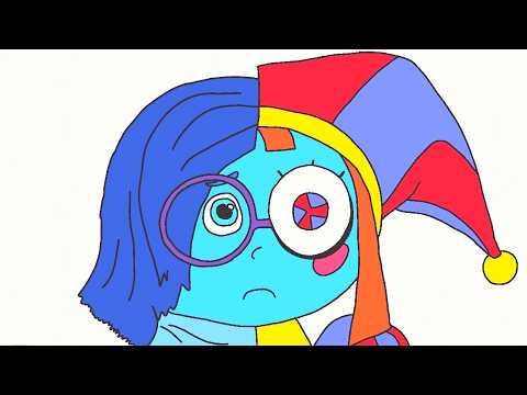 In Emotions Inside Out Transformation Joy, Sadness, Disgust in Pomni Ragatha and Princess Loolilalu