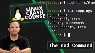 Linux Crash Course - The sed Command