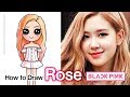 How to Draw Rose | BlackPink Kpop