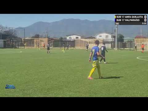 Torneo regional selecciones anfa Quillota vs Valparaíso sub 17 