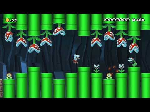 Invasion III: The Gene Mutation by ψ Atlas ψ - Super Mario Maker - No Commentary 1bo