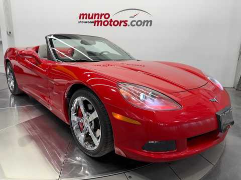 2009 Chevrolet Corvette Convertible 3LT in Red for sale at Munro Motors in Brantford, ON