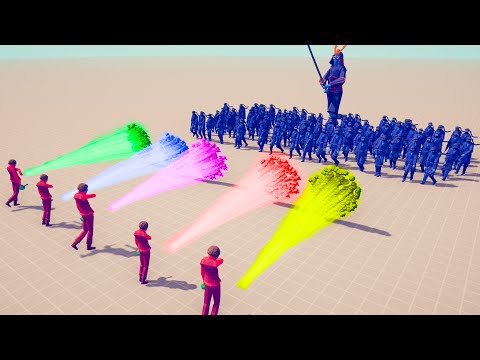 100x NINJA + GIANT vs 5x EVERY GOD | TABS - Totally Accurate Battle Simulator