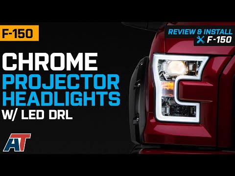 2015-2017 F150 Projector Headlights w/ LED DRLs - Chrome Review & Install