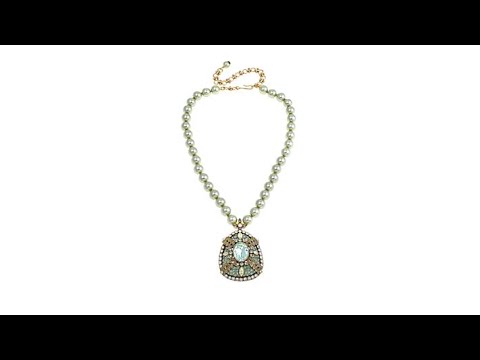 Heidi Daus "Sparkling Celebration" Beaded Drop Necklace