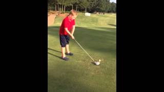 Landon Bartlett. First golf tee shot