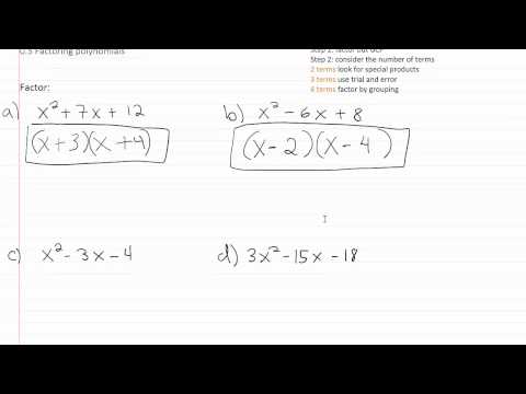 Factoring Polynomials p4