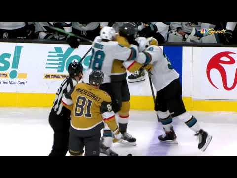 Vegas Golden Knights Vs San Jose Sharks Scrum