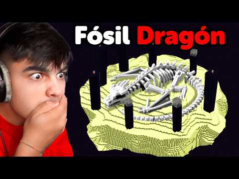 I explored the Ender Dragon Fossil in Minecraft that is real