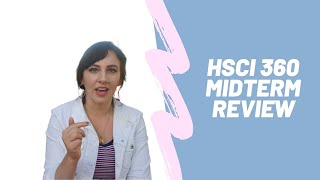 HSCI 360 midterm review