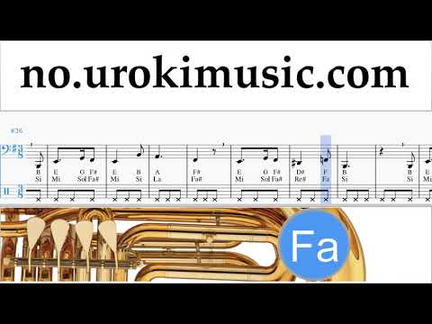 Lær å Spille Tuba Harry Potter - Hedwig's Theme Melodi Trening um-i935