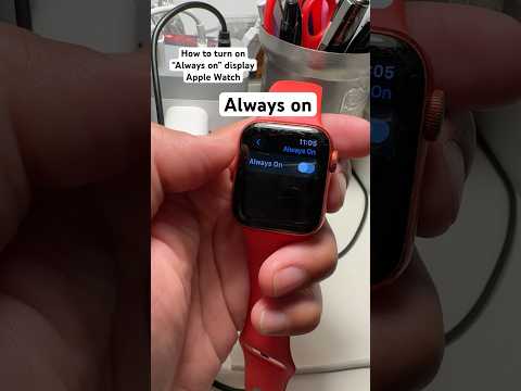 How to turn on “always on” display on Apple Watch ⌚️👀 #apple #applewatch