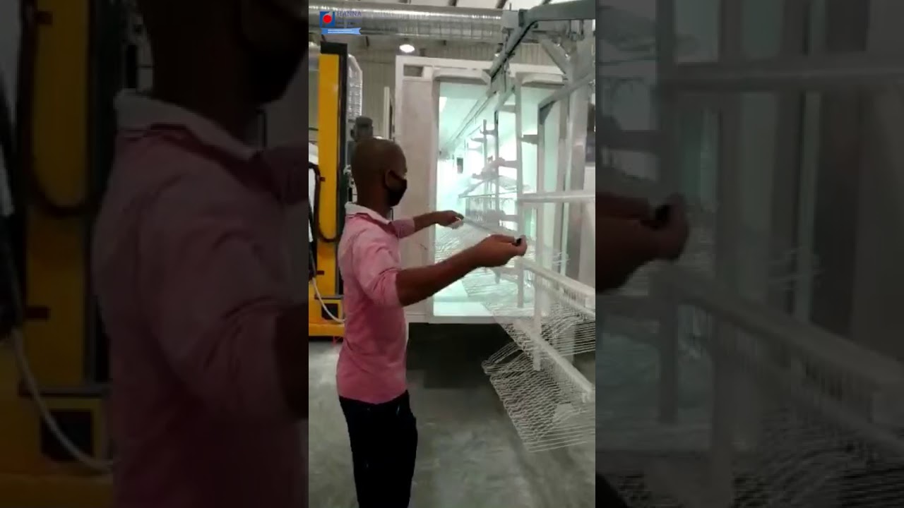 Qatar clothes wire hanger powder coating line