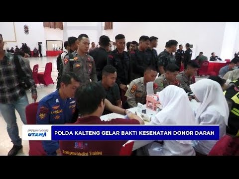 POLDA KALTENG GELAR DONOR DARAH