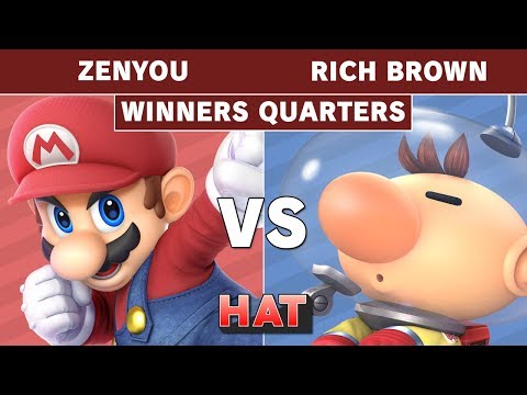 HAT 49 - Zenyou (Mario) Vs. Rich Brown (Olimar) Winners Quarters - Smash Ultimate Tournament