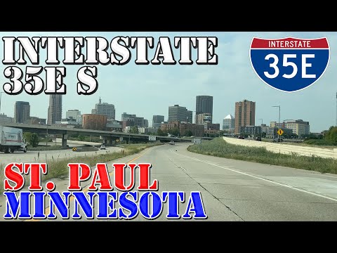 I-35E South - St. Paul - Minnesota - 4K Highway Drive