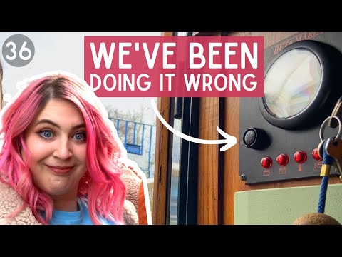 Revs, blinds & pink hair | Installing narrowboat blinds! - 36