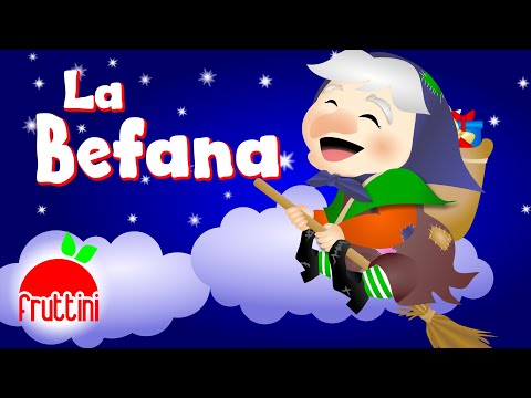 LA BEFANA VIEN DI NOTTE | Filastrocca per bambini | Poesie illustrate by Fruttini