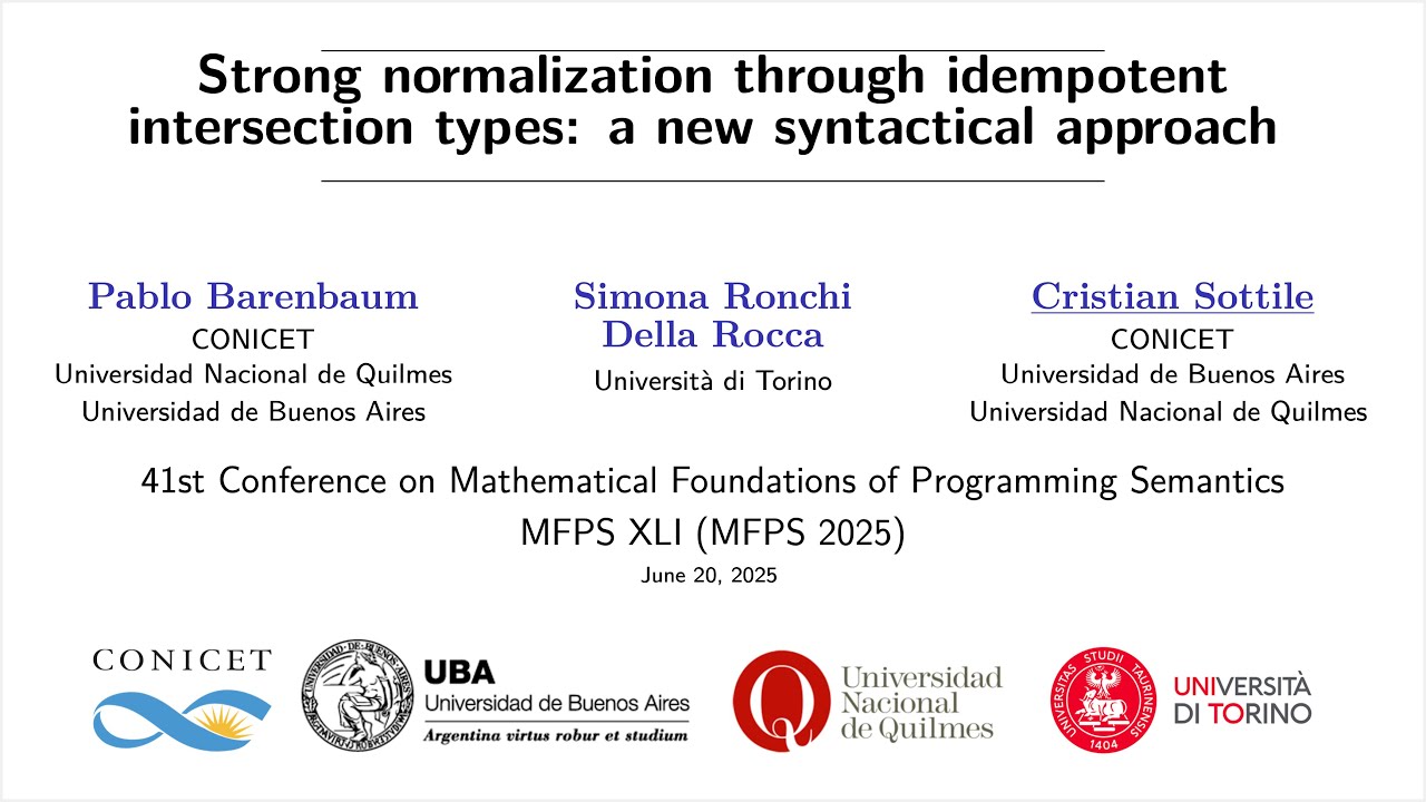 [MFPS 2025] Strong normalization through idempotent intersection types: a new syntactical approach