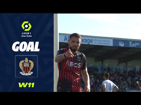 Goal Andy DELORT (20' - OGCN) AJ AUXERRE - OGC NICE (1-1) 22/23
