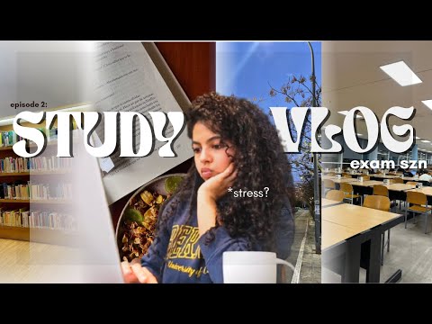EP 2: Study With Me: Finals Week in Spain 🇪🇸📚😭 اجيو دوزو معايا فترة الامتحانات فإسبانيا