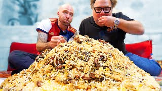 Persian BIRYANI MOUNTAIN! Iranian FOOD TOUR in Bastak, Iran!