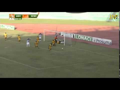 L1 J18 ASEC Mimosas - Séwé SS (1-0) 2013 2014