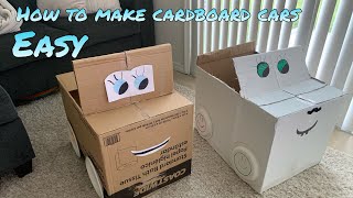 How To Make A Cardboard Car for Kids | Its J&C Family