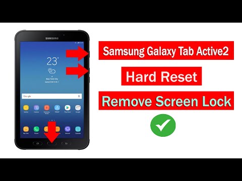 Samsung Galaxy Tab Active2 (SM-T395)Hard Reset By Screen Lock Remove