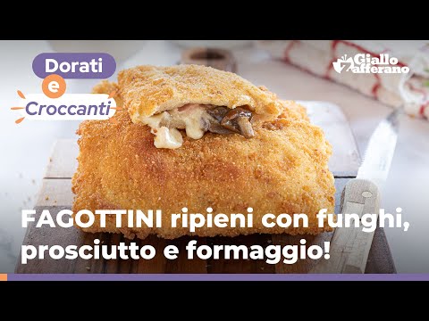 BREAD PARCELS with mushrooms, ham, and cheese: an easy recipe for a last-minute appetizer! 😋